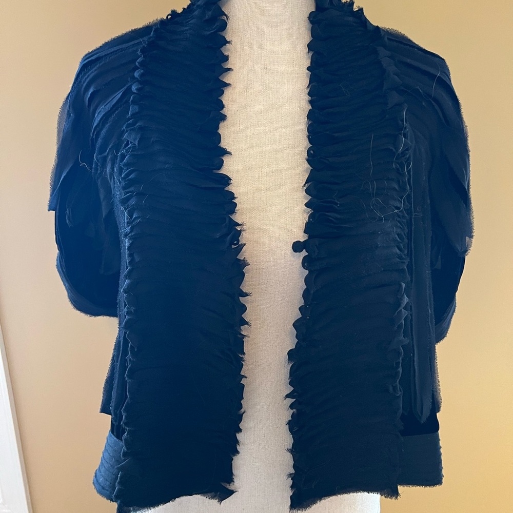 BCBG Velvet Cropped Jacket
